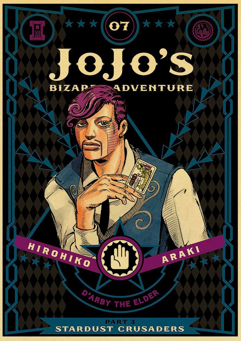 Poster JOJO D'Arby The Helder JJFR2008 30x21 cm Official JoJo's Bizarre Adventure Merch